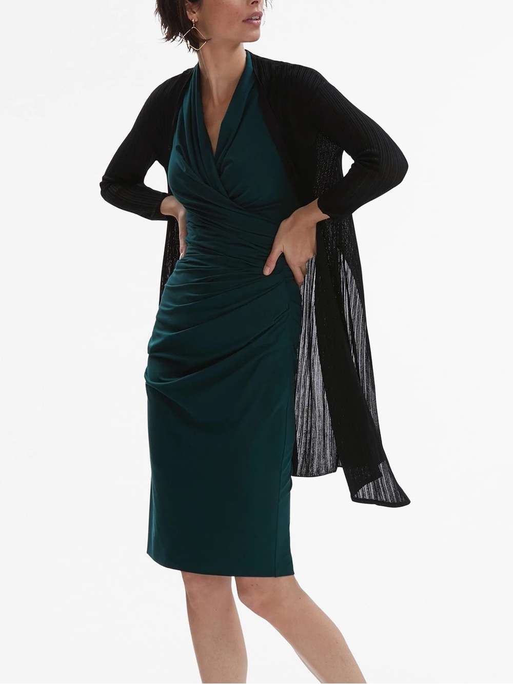 MM Lafleur The Graham Kimono Cardigan Sheer Rib - Picture 2 of 12